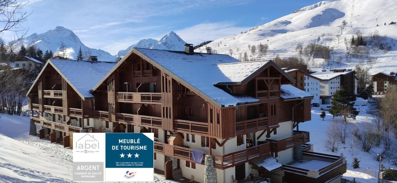 Апартаменти T2 Meuble Tourisme 3 Etoiles, Pied Des Pistes-Parking Prive Avec Balcon Et Superbe Vue Ле-дез-Альп Екстер'єр фото